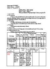 Giáo án Vật lý Lớp 6 - Tiết 36 Kiểm tra học kỳ II - Năm học 2016-2017